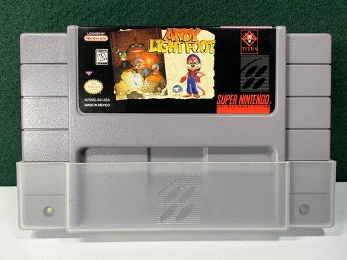 Ardy Light Foot (Super Nintendo SNES, 1996) Great Condition! Authentic.