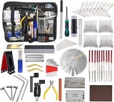 61Pieces Complete Guitar Repairing Tool Kit with Ruler Gauge Measuring Tool H...