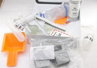 MDC Mercury Spill Kit - Lab Hazmat Mitigation - Complete Desk/Wall Kit - OPEN