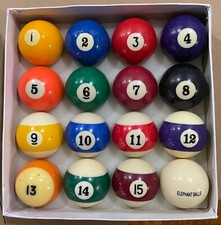 ELEPHANT BALLS TRADITIONAL SERIES POOL BALLS MIXED WITH GENERIC POOL BALLS (1)