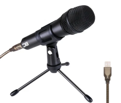 Gesangsmikrofon Dynamisches Mikrofon Microphone USB Micro Dynamisch Mit Stativ