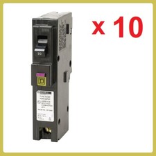  10 SQUARE D HOMELINE HOM120PDF HOM120PDFC 20A AFCI/GFCI -PLUG ON NEUTRAL NEW