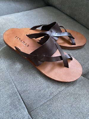Women's Ishori flat Brown Boho Sandal Jivanas Size~7  NWOT