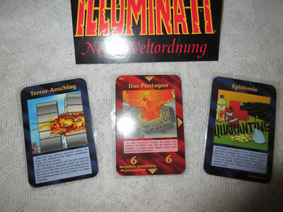 GERMAN Limited 1995 Illuminati New World Order INWO Card Game 9/11