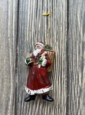 Vintage Christmas Decoration Santa Claus Toy Bag 3.25  