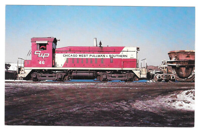 Chicago West Pullman & Southern Railway #46 Train Postcard Unposted
