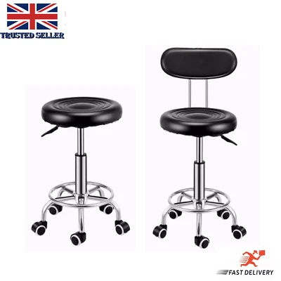 Adjustable Beauty Spa Salon Stool Massage lift-Hairdressing Swivel UK Bar Stool