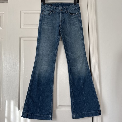 Citizens of Humanity Jeans Women's Faye Stretch Low Waist Full Leg Flare Sz. 26 - Picture 2 of 10