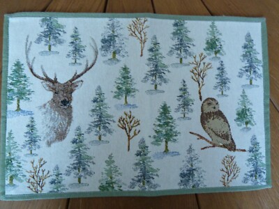 Sander Tischdecken Herbst Winter Gobelin TUULA, Fb.40 Platzdeckchen 32x48 cm