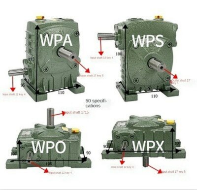 WPA, WPS, WPA, WPS, 50 type, Worm Gear Reducer Steering Worm Gear Reducer Box
