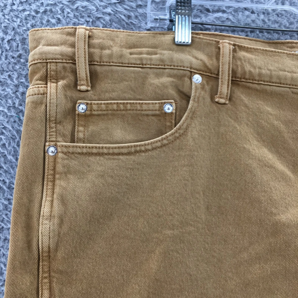 Pantalones Cortos Arizona Jean Co Bermudas Para Hombre 48 (real 47x10) Marrón Mezcla de Algodón Cremallera NUEVO Foto 4 de 4