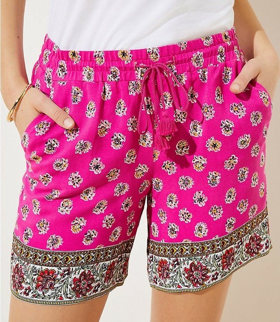 loft floral shorts
