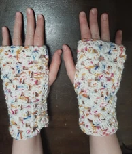 Crochet Fingerless Gloves, Granny Square Gloves, Fall, Winter, Christmas Gift