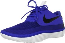 New Nike Solarsoft Moccasin Royal/Black-Summit White Mens Size 11 (555301 411)