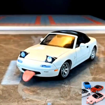1:32 Mazda MX-5 Miata Diecast Model Car Alloy cute eye Toy Light