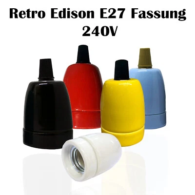 E27 Edison Lampen fassung Anhänger Retro Lampenfassung 240V