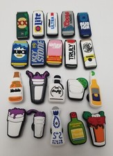 VZDIOR Beverage Shoe Charm Set Of 20 New Rubber Charms Crocs Style