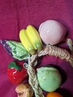 Large Vintage Ceramic Fruit Vegetables On A Rope Hanging Decor  — photo 8