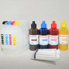 4X100ML Sublimation Refill Ink Cartridge kit CISS alternative for Ricoh GC41