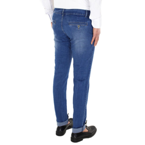 Jeans Uomo Leggero Blu Nero Pantalone Casual Tasca America 44 46 48 50 52 54 - Imagen 18 de 40