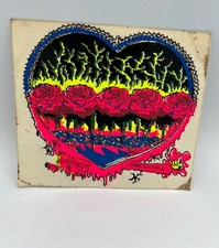 Vintage 80s Psychedelic Hippy Art Window Sticker Decal Grateful Dead Era