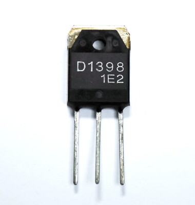 2pc NPN Switching Power Transistor 2SD1398 TO-3P * 800V 5A 120W * Sanyo