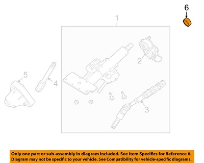 FORD OEM 08-13 Focus Steering Column Assembly-Upper Bearing YS4Z3L539AA