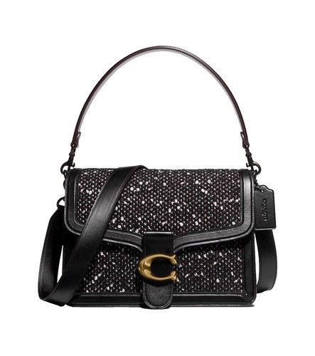 IMAN LARGE BLACK W GOLD & FLORAL DETAIL FAUX LEATHER HANDBAG  display picture 1