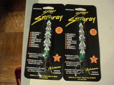 2 - MICHIGAN STINGER STINGRAY SPOONS (42 SECONDS) NIP
