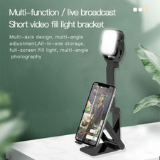 Foldable Smartphone RGB Led video Light lamp 2000K-5000K Phone Holder for Live