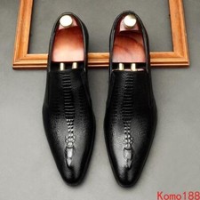 New Mens Genuine Leather Oxfords Brogue Dress formal Wedding Party Shoes