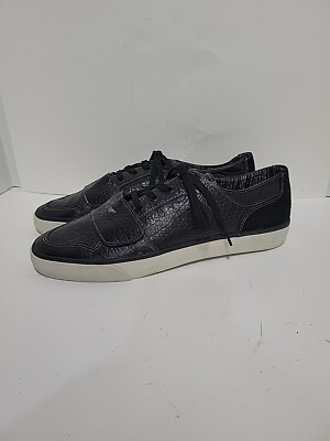 CREATIVE  RECREATION BLACK LEATHER ATHLETIC SNEAKERS MENS 14 SHOES