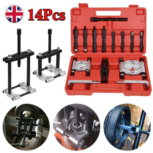 14PCS Gearbox Bearing Splitter Kit Gear Puller Fly Wheel Separator