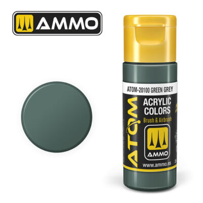 Ammo MIG ATOM-20100 - ATOM COLOR Green Grey 20ml - Neu