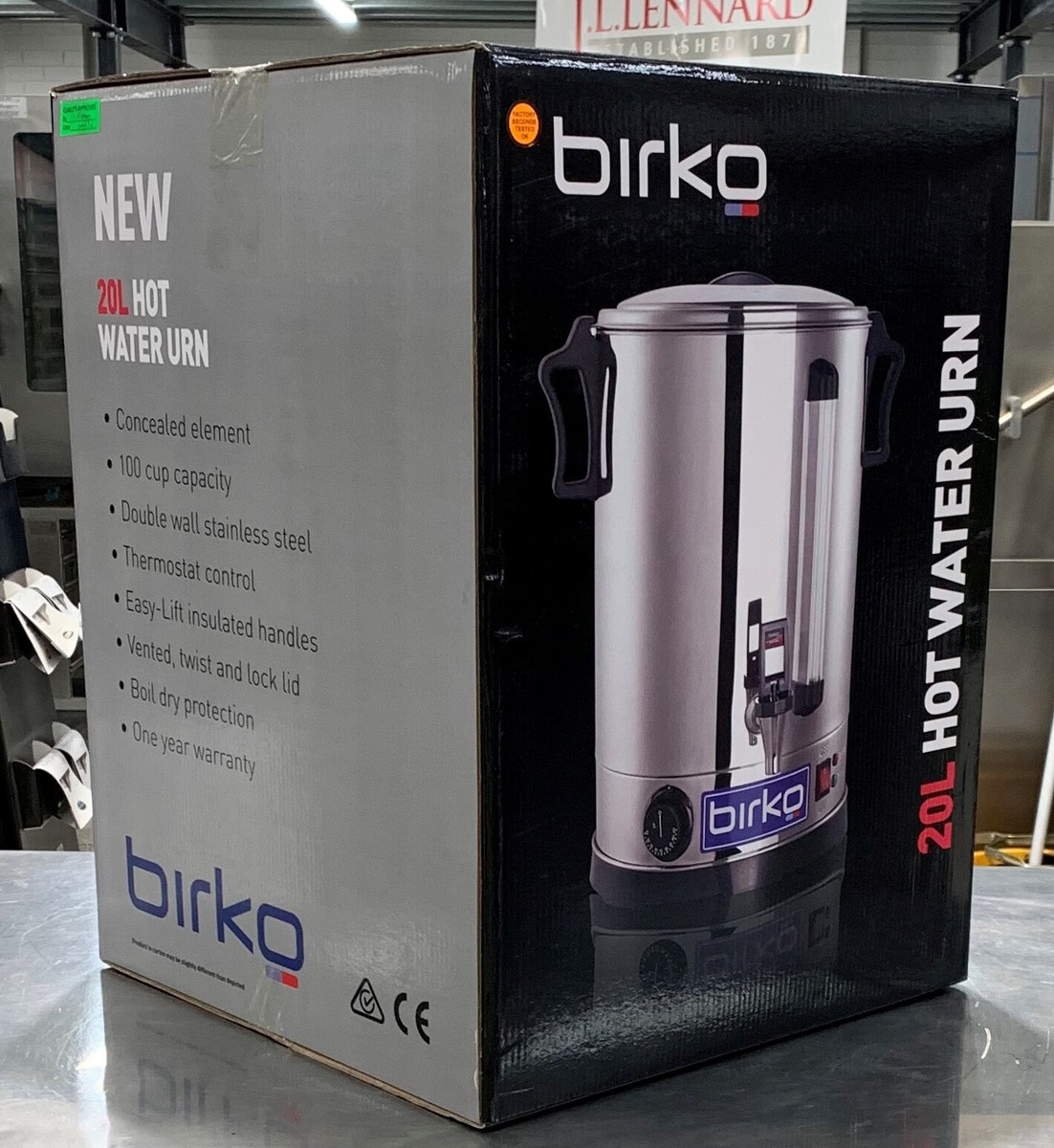 Refurbished Birko Commercial Hot Water Urn 20LT model : 1017020-INT | eBay