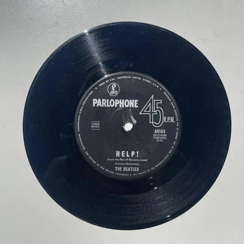 Vinyl Record Single The Beatles Help