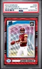 2024 PANINI DONRUSS OPTIC PREVIEW-RED WAVE #389 JAYDEN DANIELS ROOKIE RC PSA 10