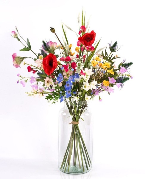 Artplants KüNstlicher Wiesenblumen Strauß Puanani, Bunt, 75Cm, Ø40Cm-image