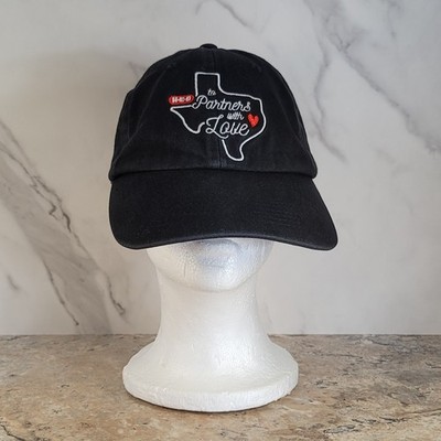 HEB GROCERY H-E-B TO PARTNERS WITH LOVE EMBROIDERED LOGO EMPLOYEE HAT ADJUSTABLE