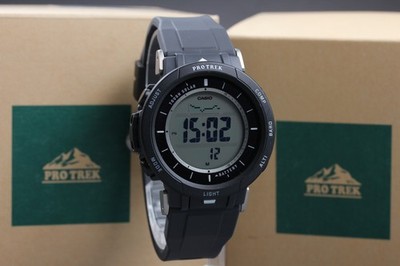 [NEUWERTIG in Box] CASIO PRO TREK PRG-30 schwarz Digital Solar Herrenuhr...