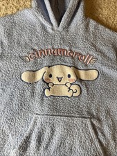 Sanrio Cinnamoroll Pullover Sherpa Baby Blue Hoodie Size Large