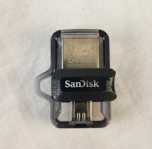 SanDisk 64GB Dual Ultra USB 3.0 Micro Flash Drive Memory