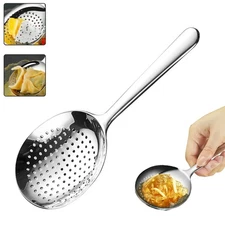 Slotted Serving Spoon 18/8 Stainless Steel, 7.87" Large Metal Slotted Spoon w...