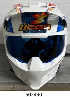ICON 0104-3267 Elsinore  Helmet - Kaonohi - Blue - Large