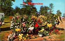 Postcard AL Birmingham In Memoriam Flowers at Grave of Girl Killed in 1963 V172