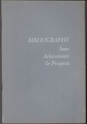 F N L Poynter: Bibliography: Some Achievements & Prospects 1961