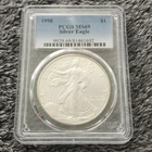 PCGS MS69 - 1998 American Eagle - 1 Ounce .999 Fine Silver - $1 - Collector/Gift