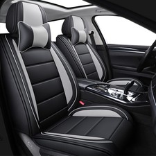 For Toyota Camry Car Seat Cover Full Set Leather 5-seats Front Rear Protectors