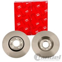 2X Trw Bremsscheiben 304Mm BelÜFtet Vorne Passend FÜR CitroËN C5 Jumpy Fiat