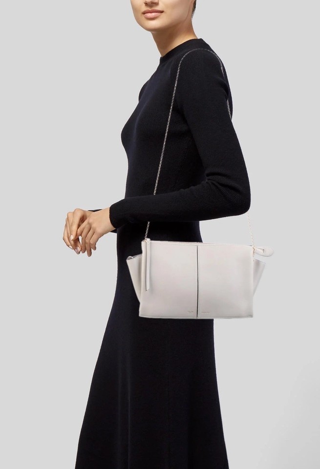 Pre-owned CELINE by Phoebe Philo Trifold Chain Shoulder Crossbody Leather Bag